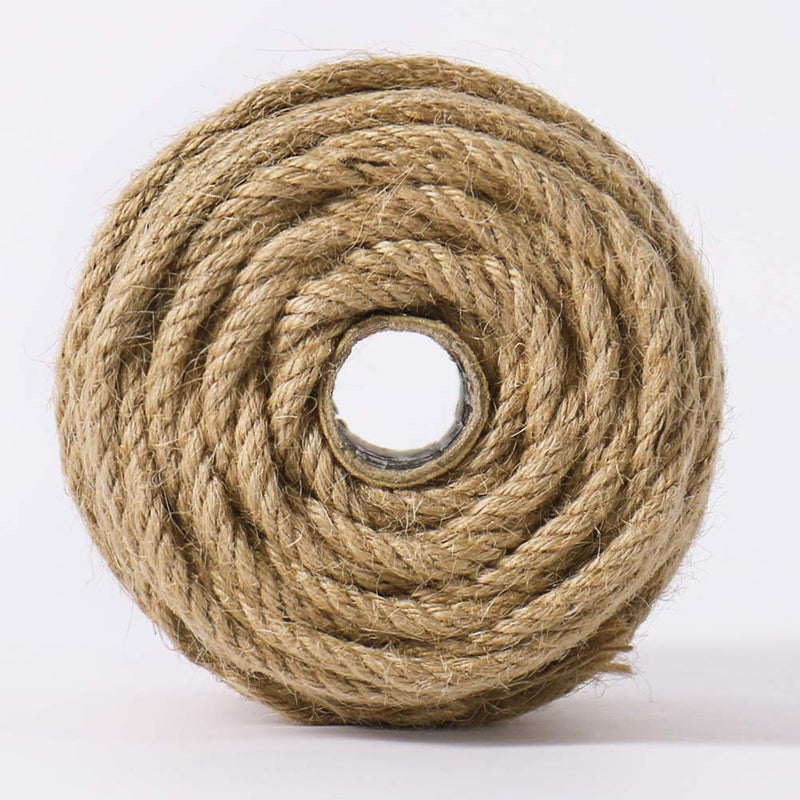 Tenn Well 5mm Jute Rope, 100 Feet 4Ply Twisted Heavy Duty and Thick Twine Rope for Gardening, Crafting, Bundling, Cat Scratching Post, Home Decor, Christmas Decorations - Image 5